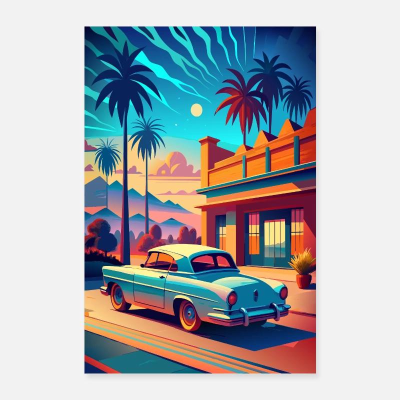 Mitternachts-Fata Morgana Poster 60x90 cm