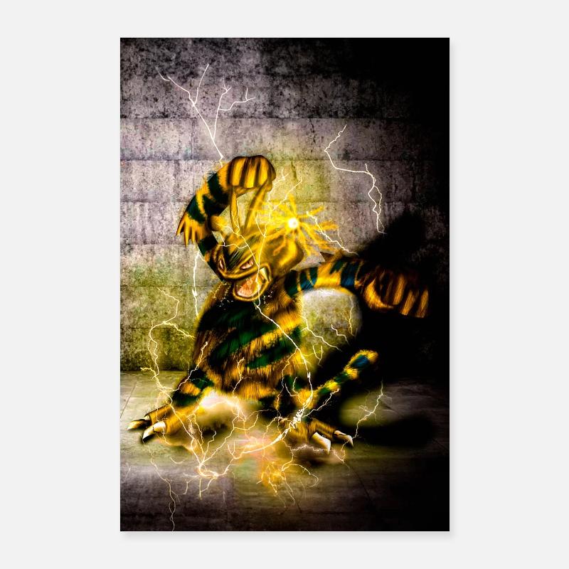 POSTER ELECTUBUZZ ELECTRO,digital illustration Poster 24" x 35" (60x90 cm)