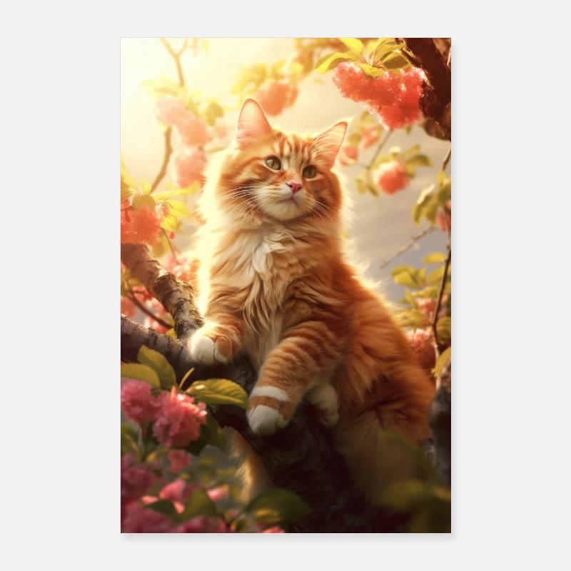 Chat, Amoureux Des Chats, Propriétaire De Chat, Chaton Poster 60 x 90 cm