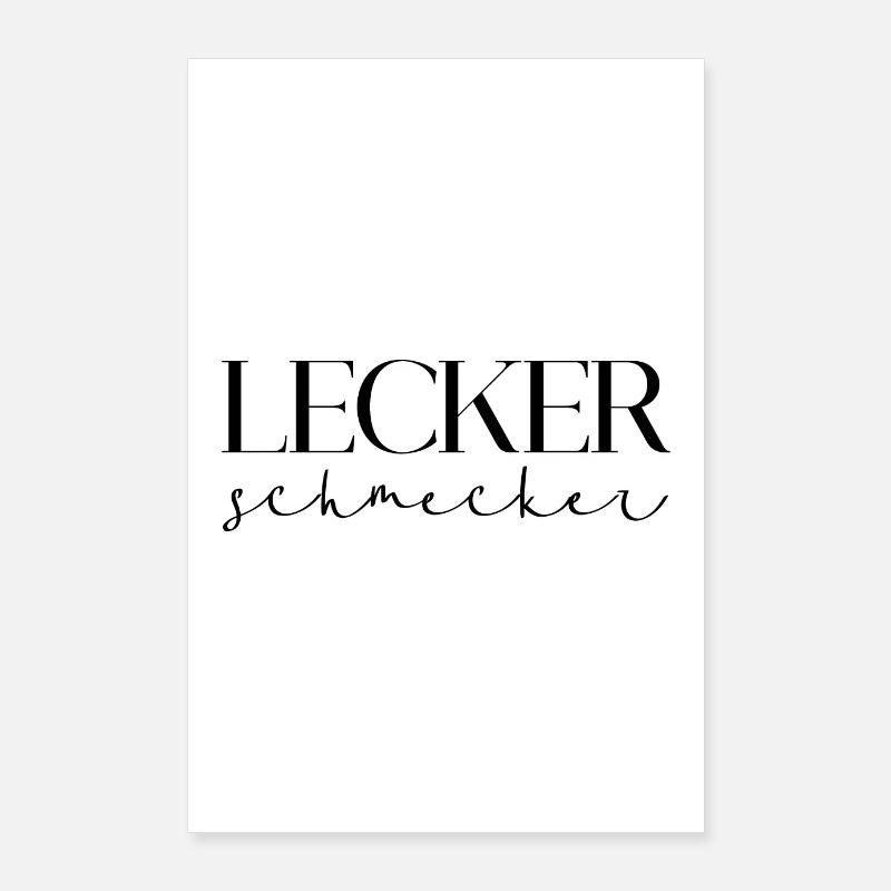 Lecker schmecker Poster 60x90 cm