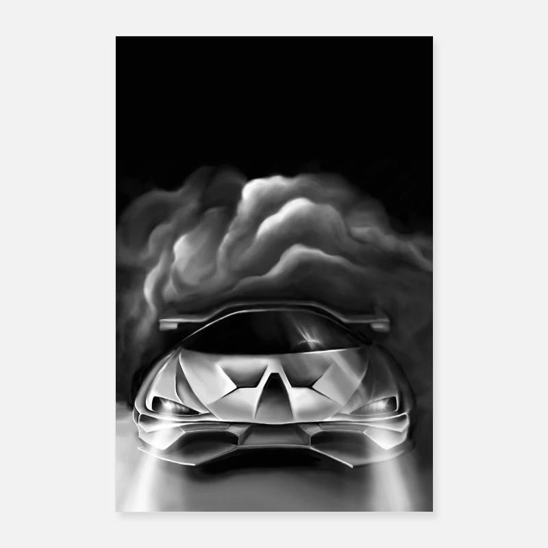Futuristischer Auto-Design Druck Poster 60x90 cm