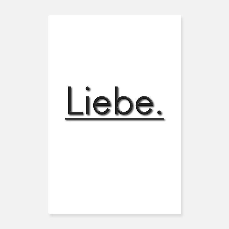 Poster Liebe Poster 60x90 cm