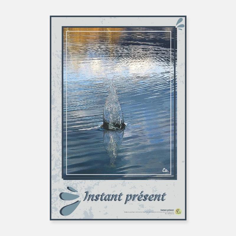 Present moment, portrait format Poster 24" x 35" (60x90 cm)