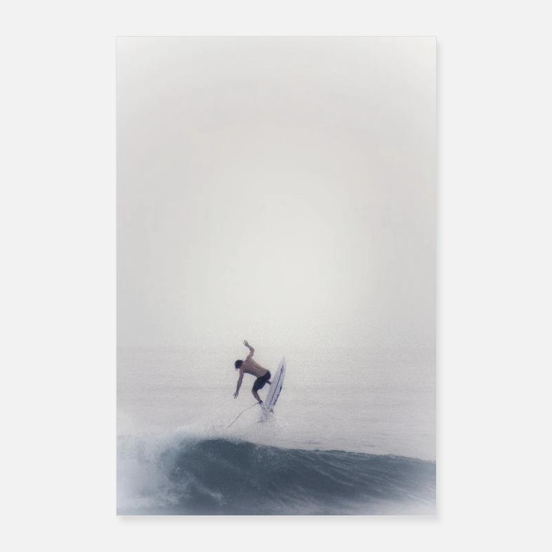 Poster SURFER 4 - Poster 60x90 cm - Weiß