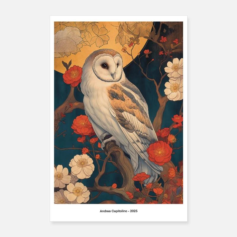 Barn owl Poster 24" x 35" (60x90 cm)