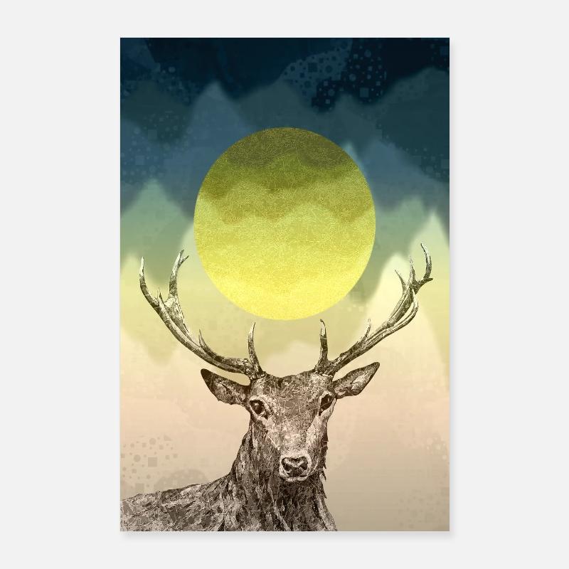 Cerf Poster 60 x 90 cm