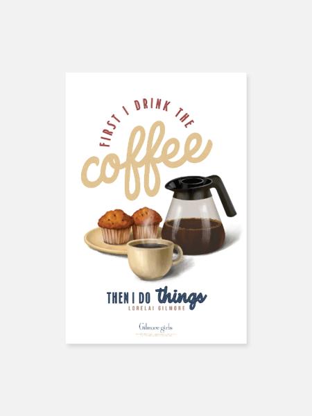 Gilmore Girls Ikonisches Lorelai Gilmore Zitat - Poster 60x90 cm - Weiß - Vorne
