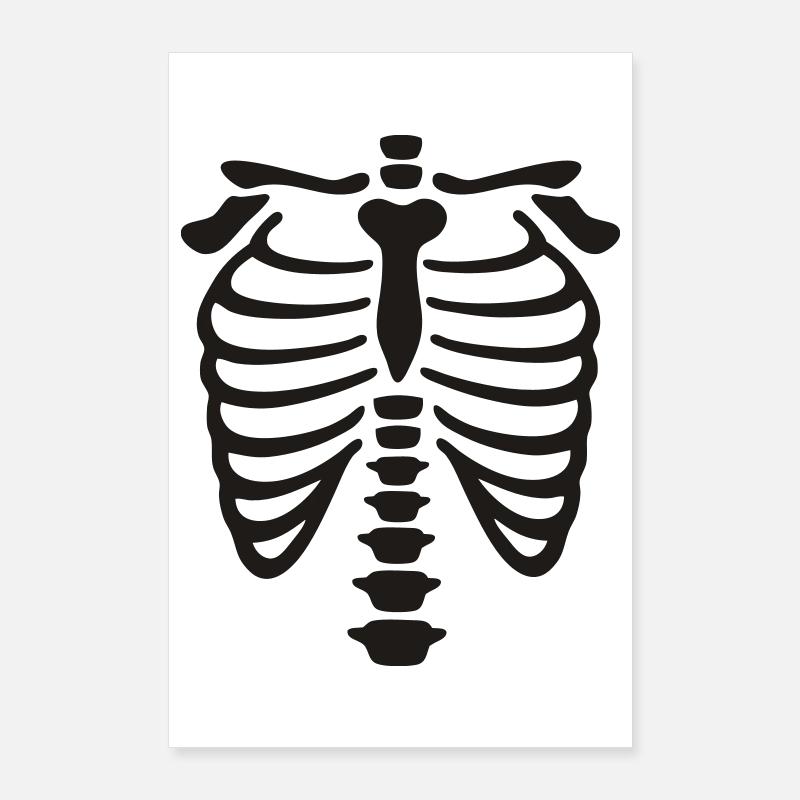 Röntgen Brustkorb Poster 60x90 cm