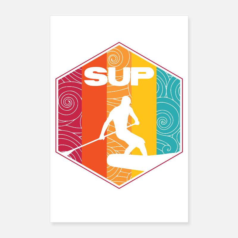 Conception de surf SUP Poster 60 x 90 cm
