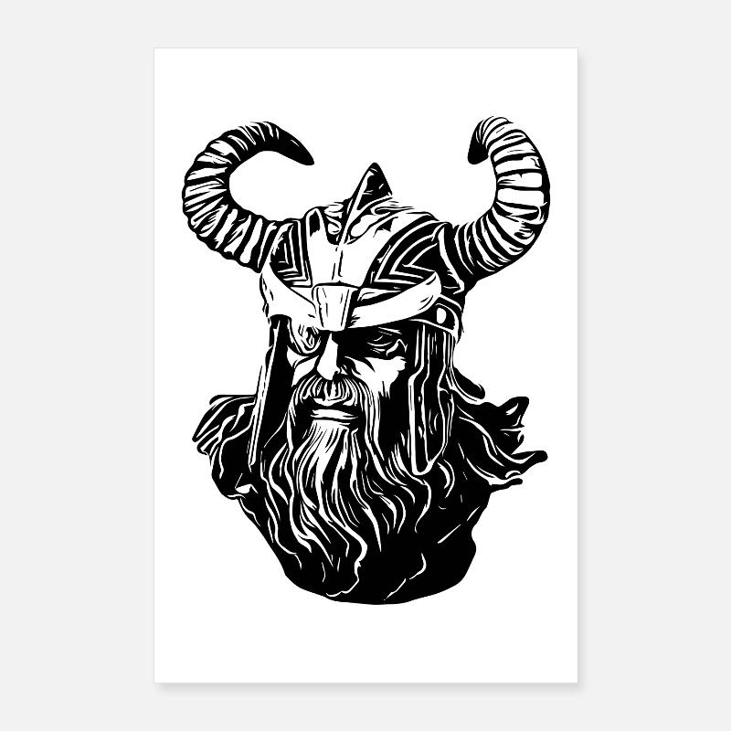 Odin Wikinger Poster 60x90 cm