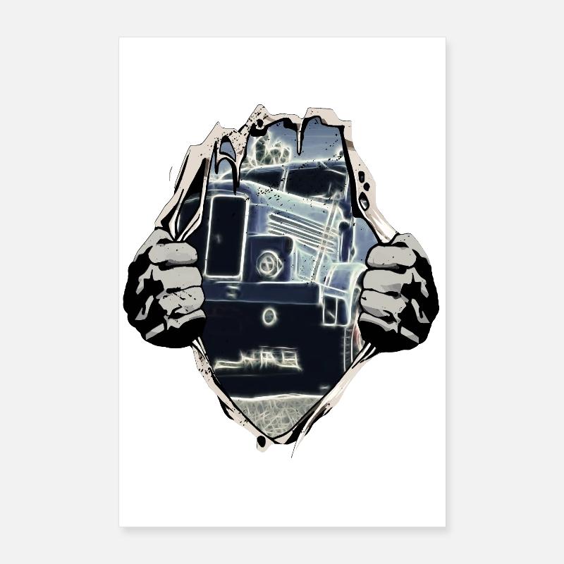 Ifa H6 DDR Kipper sous la chemise Poster 60 x 90 cm