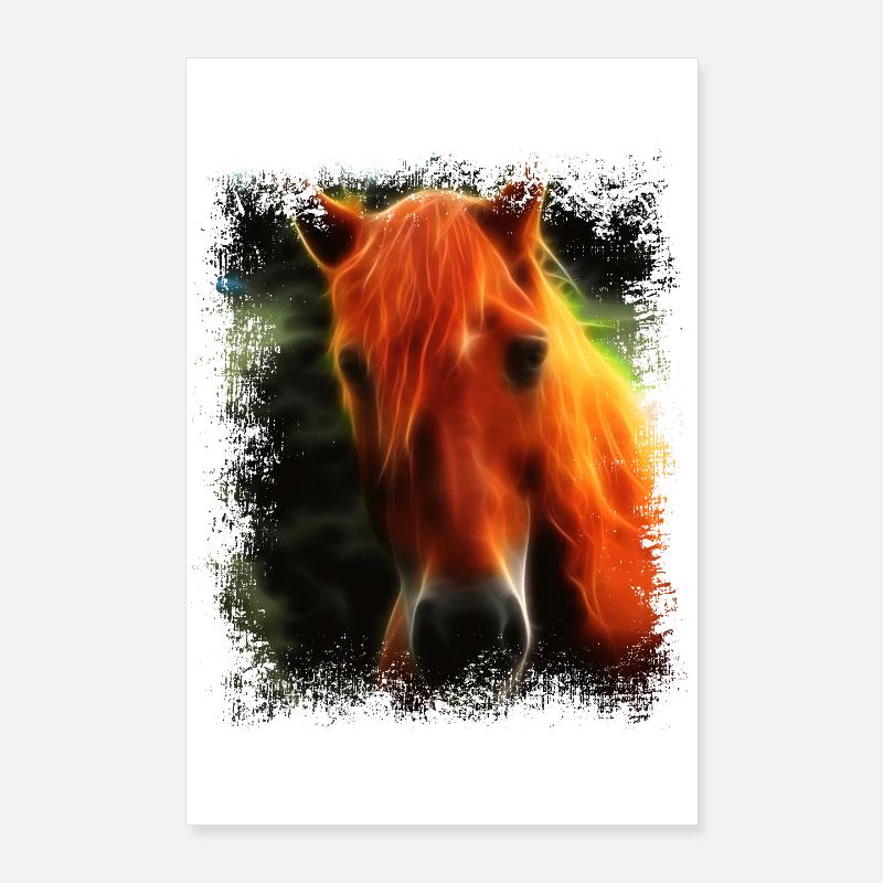 Pferd Wildpferd Poster 60x90 cm
