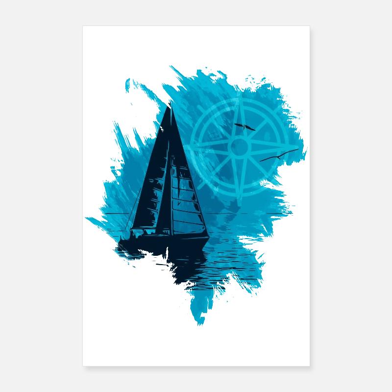 Segelboot Poster 60x90 cm