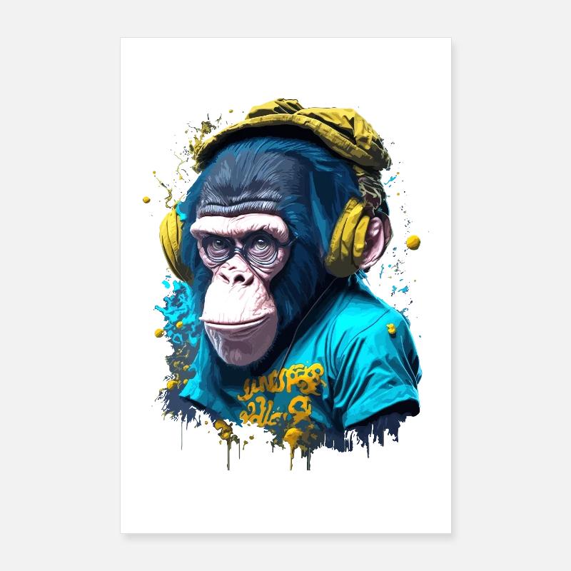 Iconic monkey Poster 24" x 35" (60x90 cm)