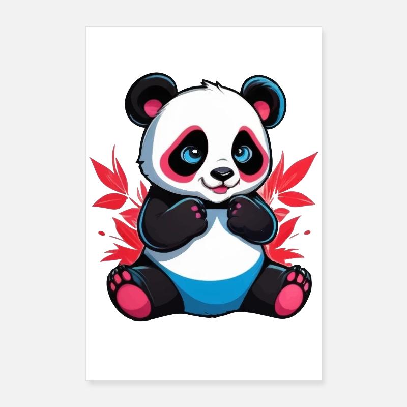Panda Ours Poster 60 x 90 cm