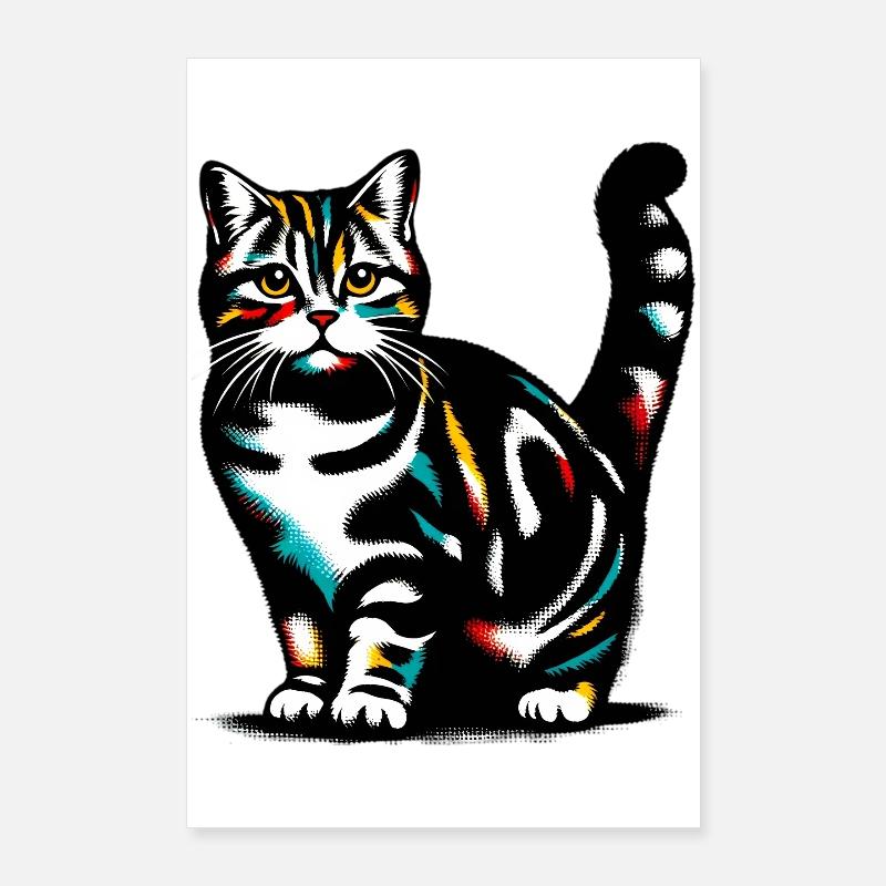 Chat Poster 60 x 90 cm