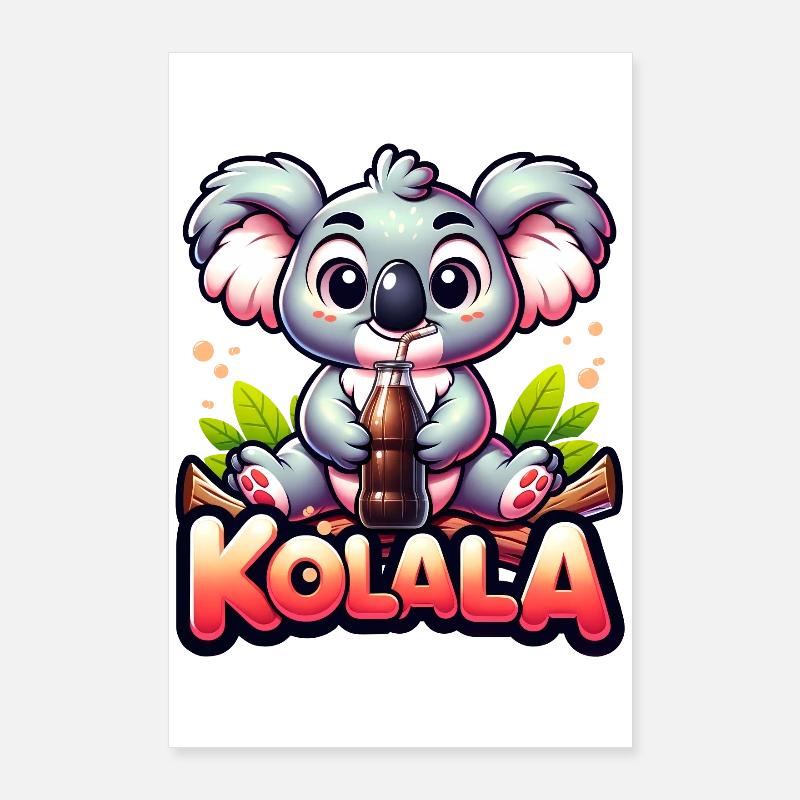 Kolala - Cute Koala with Word Game Poster 24" x 35" (60x90 cm)