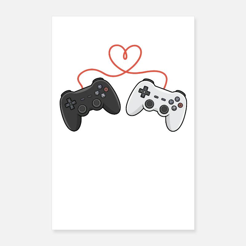 Heartwired Controllers Duo Poster 24" x 35" (60x90 cm)