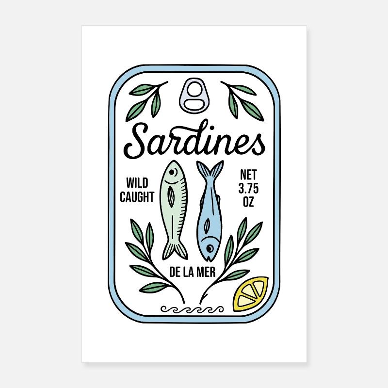 Sardines Poster 60 x 90 cm