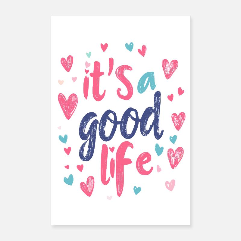 C’est une belle vie Poster 60 x 90 cm
