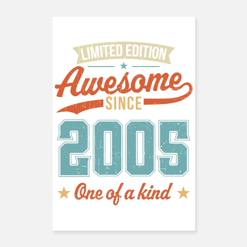 Awesome Since 2005 Poster 24" x 35" (60x90 cm)