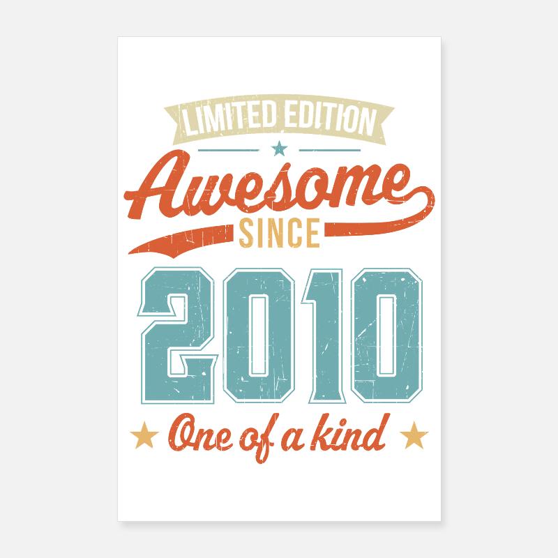 Awesome Since 2010 Poster 24" x 35" (60x90 cm)