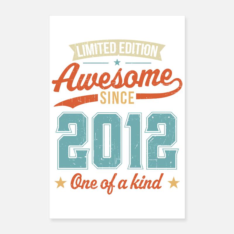 Awesome seit 2012 Poster 60x90 cm