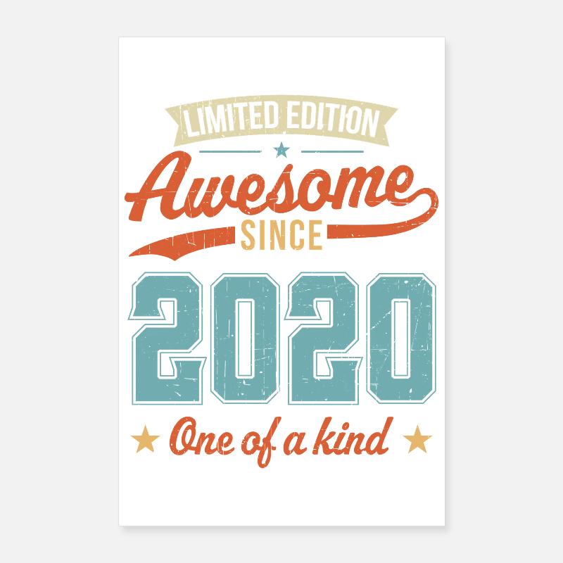 Awesome Since 2020 Poster 24" x 35" (60x90 cm)