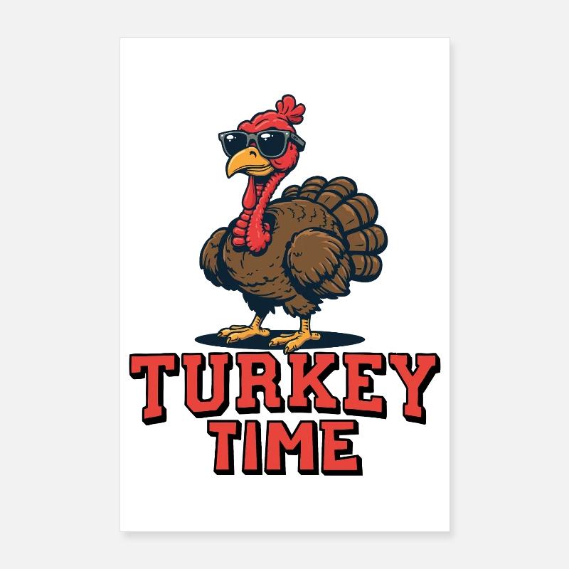 Heure de la dinde Poster 60 x 90 cm