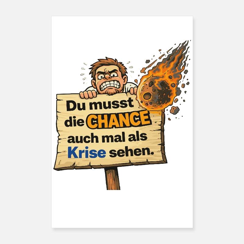 L’opportunité comme crise qui dit le design Poster 60 x 90 cm