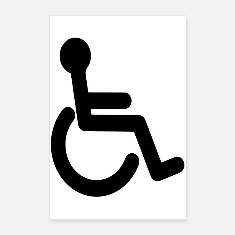 Symbole de base du fauteuil roulant # Poster 60 x 90 cm