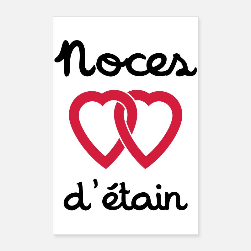 Noces d'étain Poster 60 x 90 cm