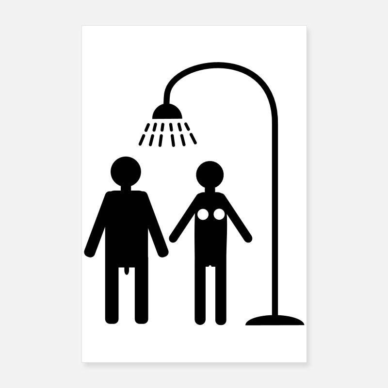 douche Poster 60 x 90 cm