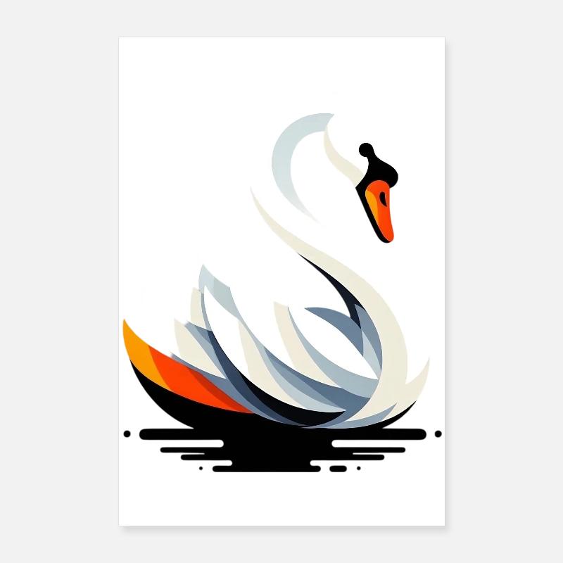 Schwan Poster 60x90 cm