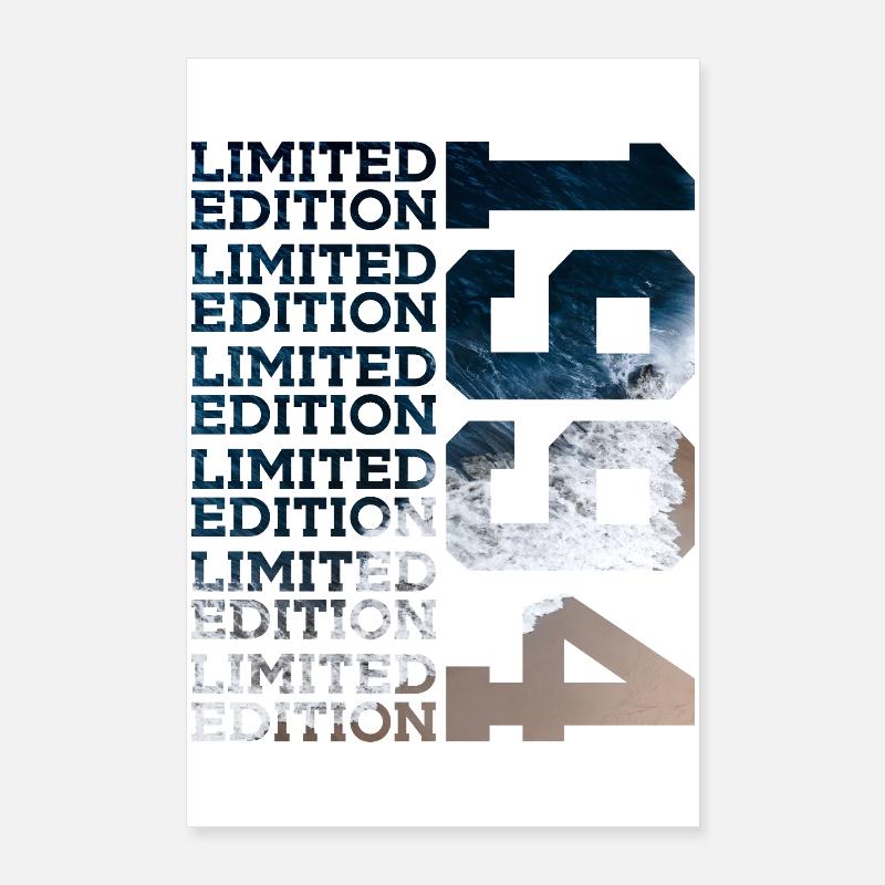 ÉDITION LIMITÉE 1994 32 ANS 32E ANNIVERSAIRE Poster 60 x 90 cm