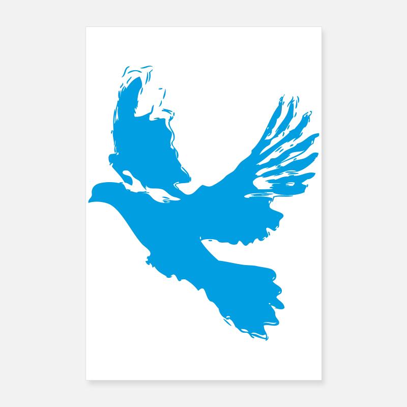Taube Friedenstaube Design – Symbol der Hoffnung Poster 60x90 cm