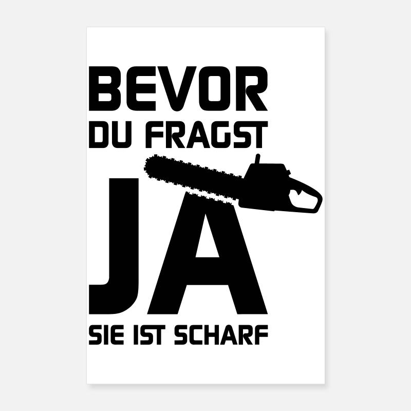 Sie ist scharf Poster 60x90 cm