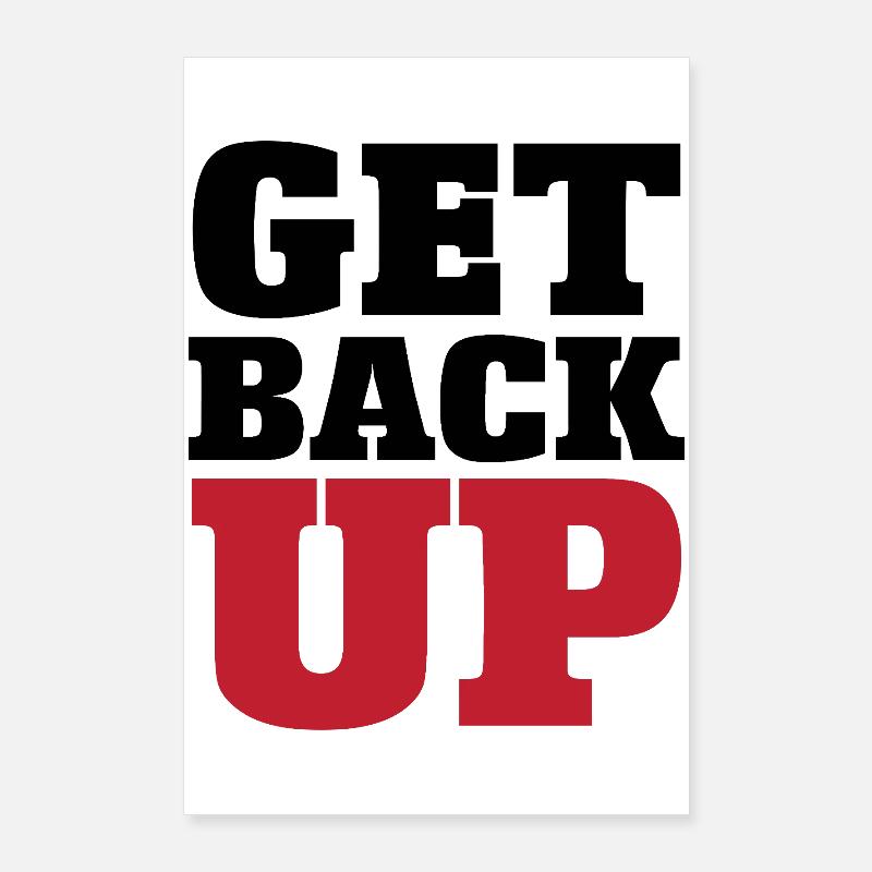 Judo Graphic Relève-toi Poster 60 x 90 cm