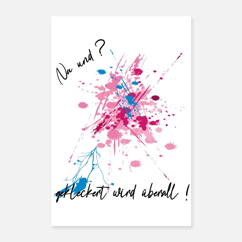 Farbklecks Poster 60x90 cm