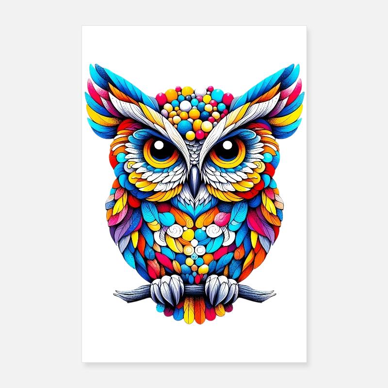 Eule Poster 60x90 cm