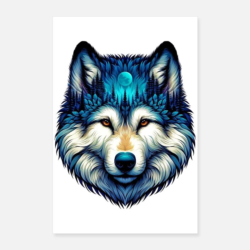 Loup Poster 60 x 90 cm