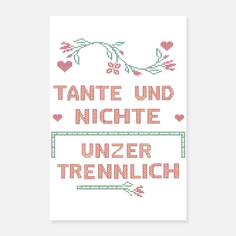 Aunt and niece inseparable Poster 24" x 35" (60x90 cm)