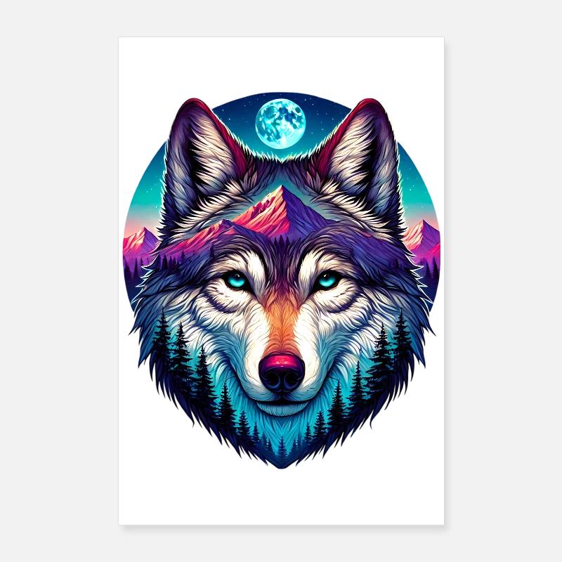Loup Poster 60 x 90 cm
