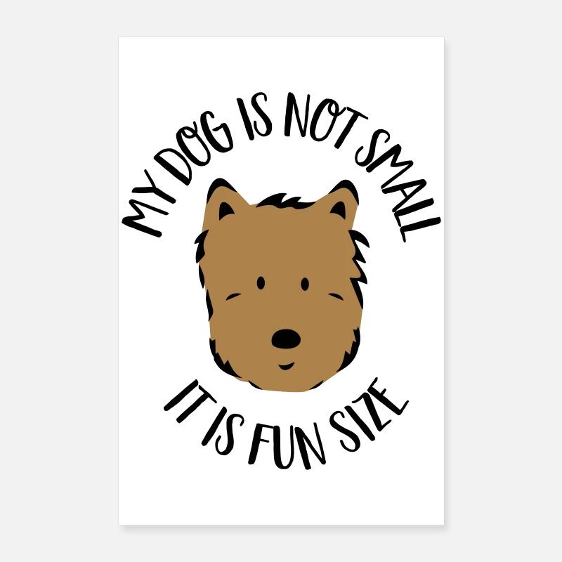 Petit chien Poster 60 x 90 cm