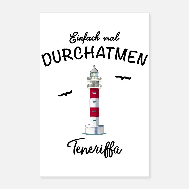 Tenerife, take a deep breath, Punta de Teno lighthouse Poster 24" x 35" (60x90 cm)