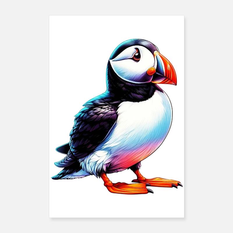 Puffin Poster 24" x 35" (60x90 cm)