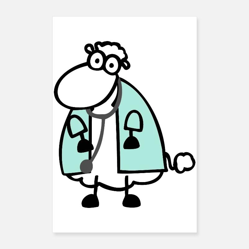 Doctor's Sheep 2 Poster 24" x 35" (60x90 cm)