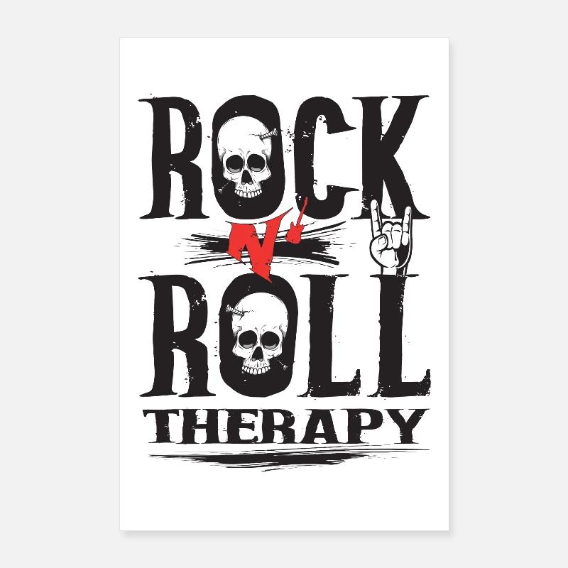 Rock n Roll therapy Poster 24" x 35" (60x90 cm)