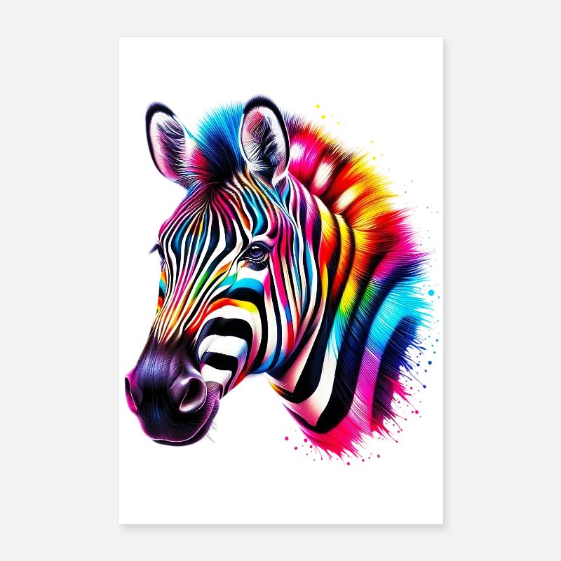 Zèbre Poster 60 x 90 cm