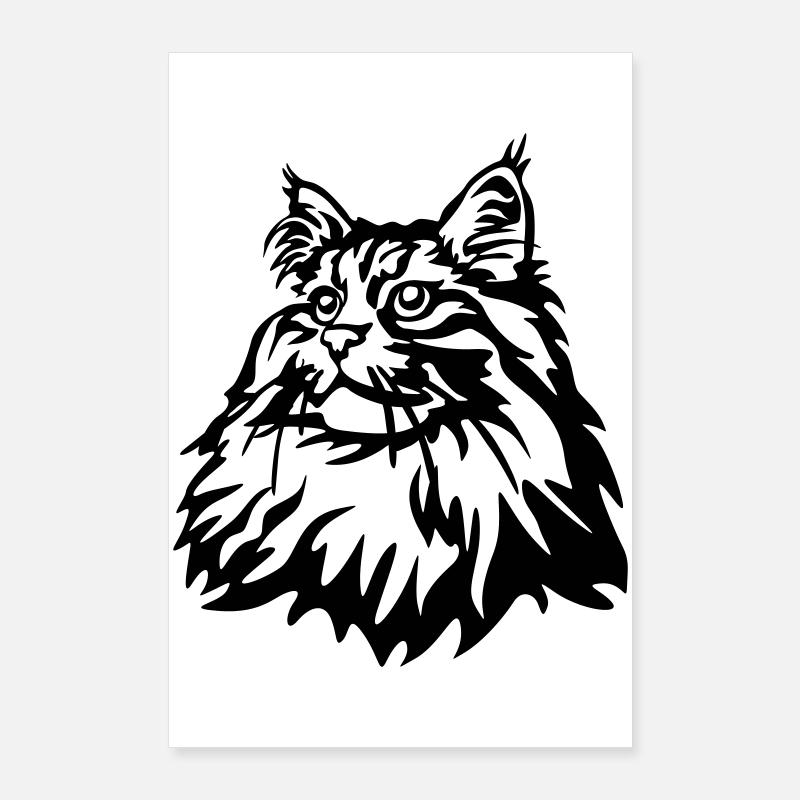 Norwegian Forest Cat Poster 24" x 35" (60x90 cm)